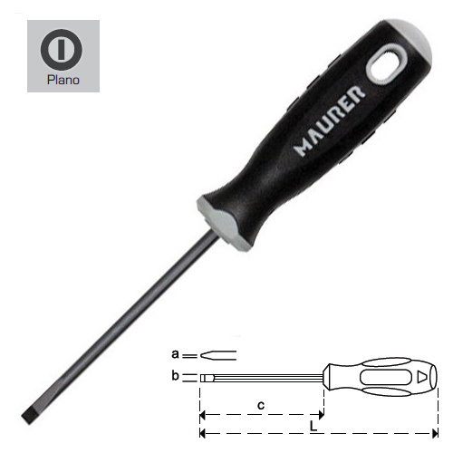 Destornillador plano 0,5 x 3,0 x 75mm